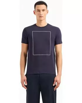 Футболка Armani Exchange Limited Edition Milano Edition Regular Fit Cotton Box Logo, цвет Night Sky
