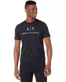 Футболка Armani Exchange Logo Printed, темно-синий