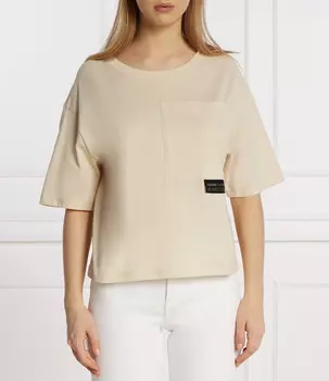 Футболка Armani Exchange Loose fit, бежевый