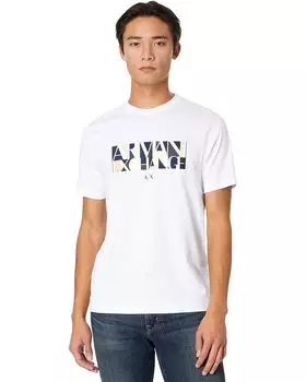 Футболка Armani Exchange Metallic Logo, белый
