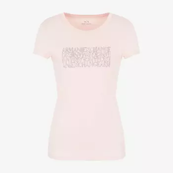 Футболка Armani Exchange Pima, светло-розовый