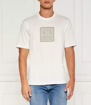 Футболка Armani Exchange Regular Fit, экрю