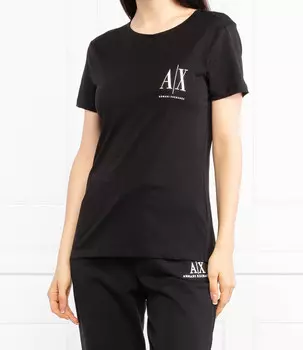Футболка Armani Exchange regular fit, черный