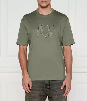 Футболка Armani Exchange Regular Fit, оливково-зеленый