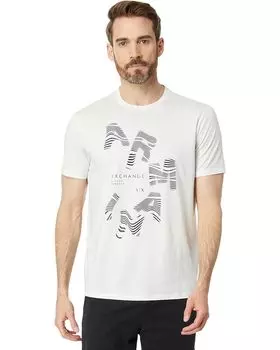 Футболка Armani Exchange Regular Fit Pima Cotton Jersey Large Logo, белый
