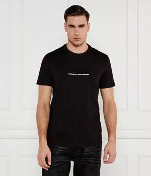 Футболка Armani Exchange Regular Fit с короткими рукавами, черный