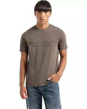 Футболка Armani Exchange Regular Fit Short Sleeve Milan New York Logo Tee, зеленый