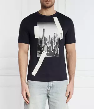 Футболка Armani Exchange Regular Fit, темно-синий
