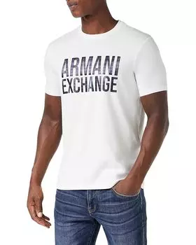 Футболка Armani Exchange Silk Screen Printed Logo, белый