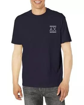 Футболка Armani Exchange Slim Fit AX Logo, темно-синий