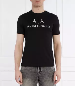Футболка Armani Exchange slim fit, черный