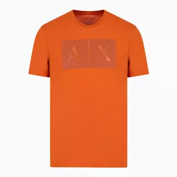 Футболка Armani Exchange Slim Fit Logo Cotton, оранжевый