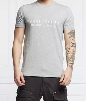 Футболка Armani Exchange Slim Fit, серый
