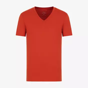 Футболка Armani Exchange Slim Fit Short Sleeve Pima Cotton, оранжевый