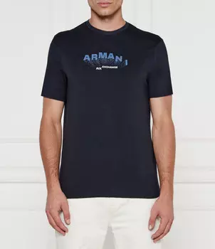 Футболка Armani Exchange Slim Fit, темно-синий