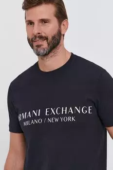 Футболка Armani Exchange, темно-синий