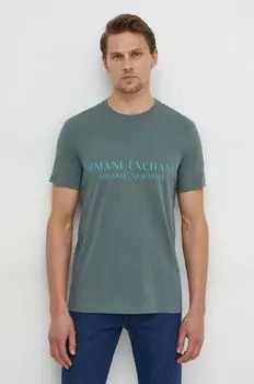 Футболка Armani Exchange, зеленый