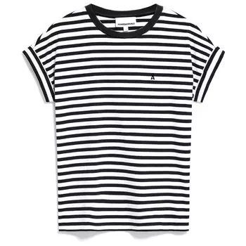 Футболка Armedangels Idaara Stripes, цвет White/Black