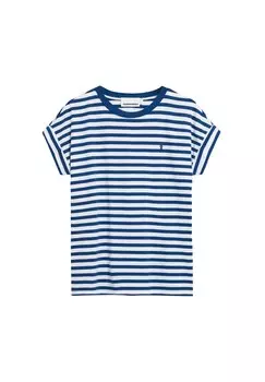 Футболка ARMEDANGELS Shirt IDAARA STRIPES, белый