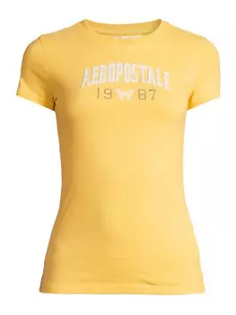 Футболка AROPOSTALE JKI ARCH 1987 BTTRFLY, желтый