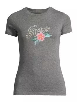 Футболка AROPOSTALE, пятнистый серый