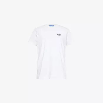 Футболка Arrels Barcelona с круглым вырезом и вышитым логотипом, белый