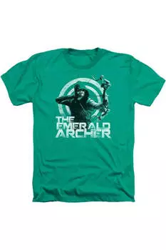 Футболка Arrow Archer для взрослых Heather Gildan, цвет kelly green