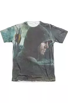 Футболка Arrow Hero для взрослых из полиэстера/хлопка с коротким рукавом Gildan, белый