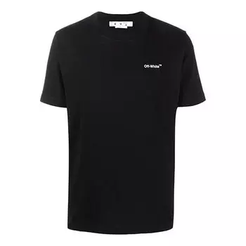 Футболка arrow logo pattern short sleeve slim fit version black Off-White, черный