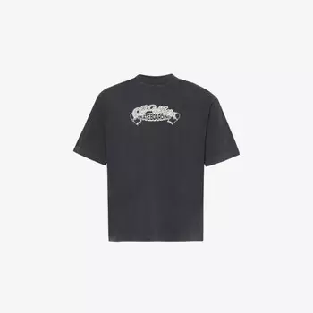 Футболка Arrow Skate свободного кроя из хлопкового джерси с круглым вырезом Off-White C/O Virgil Abloh, черный