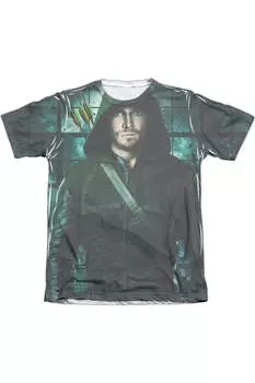 Футболка Arrow Two Sides для взрослых из полиэстера/хлопка с коротким рукавом Gildan, белый