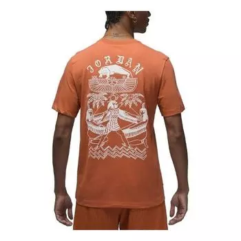 Футболка artist series by umar rashid t-shirt 'light sienna' Air Jordan, мультиколор