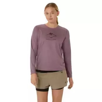 Футболка Asics Fujitrail Logo long sleeve, фиолетовый