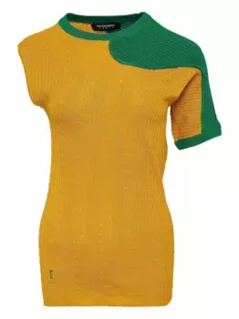 Футболка асимметричного кроя Kiko Kostadinov, желтый