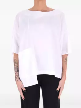 Футболка асимметричного кроя MeimeiJ, белый