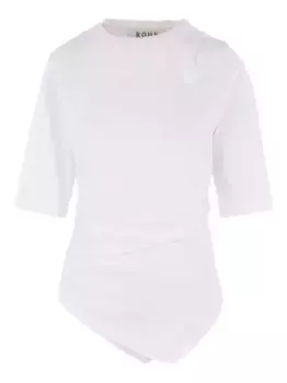 Футболка асимметричного кроя Rhe, белый