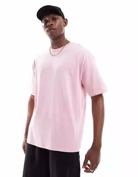 Футболка ASOS DESIGN Essential oversize розового цвета