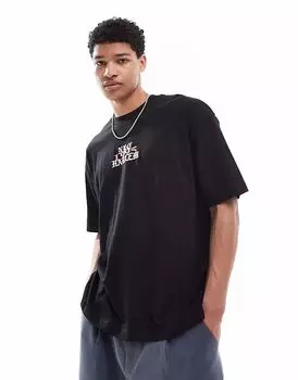 Футболка ASOS DESIGN оверсайз с гранж-графикой