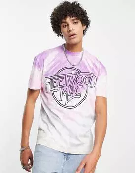 Футболка ASOS DESIGN с принтом Fleetwood Mac и принтом тай-дай