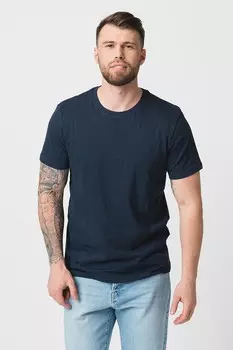Футболка Aspen с овальным вырезом Selected Homme, синий