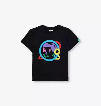 Футболка Astro из хлопкового трикотажа с короткими рукавами для детей 4-16 лет Billionaire Boys Club, черный