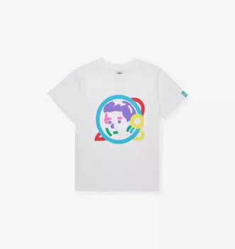 Футболка Astro из хлопкового трикотажа с короткими рукавами для детей 4-16 лет Billionaire Boys Club, белый