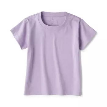 Футболка Atamasurut с круглым вырезом и короткими рукавами (для малышей) MUJI, лаванда
