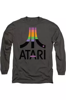 Футболка Atari Breakout Inset с длинным рукавом для взрослых Gildan, цвет charcoal