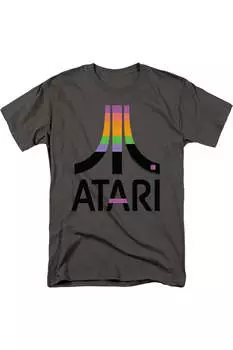 Футболка Atari Breakout Inset с коротким рукавом для взрослых Gildan, цвет charcoal