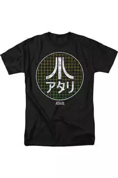 Футболка Atari Japanese Grid с коротким рукавом для взрослых Gildan, черный
