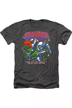 Футболка Atari Last Rebel для взрослых Heather Gildan, черный