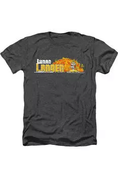 Футболка Atari Lunar Marquee для взрослых, цвет Heather Gildan, черный