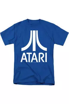 Футболка Atari с коротким рукавом и логотипом Atari для взрослых Gildan, синий