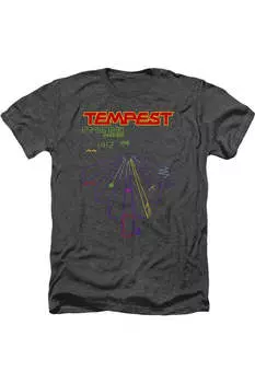 Футболка Atari Tempest Screen для взрослых Heather Gildan, черный